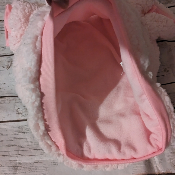 New Jessica Simpson Pink Sherba Fleece Dog Hoodie with Teddy Bear Ears - Picture 5 of 11